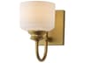 Maxim Lighting Bisque 1-Light Natural Aged Brass Wall Sconce