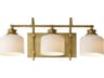 Maxim Lighting Bisque 3-Light Natural Aged Brass Vanity Light