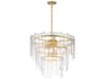 Maxim Lighting Warren 9-Light Gold Leaf Tiered Chandelier