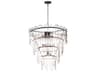 Maxim Lighting Warren 12-Light Dark Bronze Clear Glass Tiered Chandelier