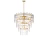 Maxim Lighting Warren 12-Light Gold Leaf Tiered Chandelier