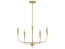 Maxim Lighting Vela 5-Light Satin Brass Candelabra Chandelier
