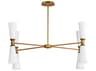 Maxim Lighting Krevat 8-Light Black Natural Aged Brass Chandelier