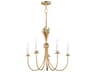 Maxim Lighting Paloma 5-Light Gold Leaf Candelabra Chandelier