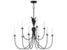 Maxim Lighting Paloma 9-Light Anthracite Black Candelabra Chandelier