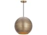 Maxim Lighting Aurelia 1-Light Weathered Brass Globe Pendant