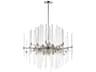 Maxim Lighting Divine 8-Light Polished Nickel Glass Linear Pendant