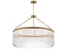 Maxim Lighting Jolie 1-Light Natural Aged Brass Drum Pendant