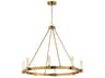 Maxim Lighting Duchess 8-Light Natural Aged Brass Linear Round Chandelier