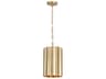 Maxim Lighting Allegra 1-Light Weathered Brass Cylinder Geometric Mini Pendant