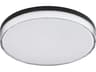 Maxim Lighting Edge 1-Light Black Round Flush Mount