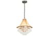 Meyda Mosier 3-Light Antique Brass Crystal Tiered Pendant