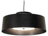 Meyda Cilindro 4-Light Solar Black Drum Pendant