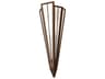 Meyda Brum 1-Light Timeless Bronze Glass Wall Sconce