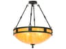 Meyda Capella 4-Light Solar Black Pendant