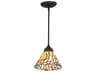 Meyda Willow 1-Light Mahogany Bronze Mini Pendant