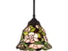 Meyda Begonia 1-Light Bronze Traditional Mini Pendant