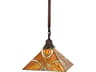 Meyda Glasgow Bungalow 1-Light Bronze Traditional Pendant