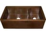 Native Trails Farmhouse Antique Copper Duet Pro Kitchen Sink
