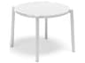 Nardi Doga Resin Bianco Round Patio End Table