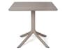 Nardi Clip Resin Tortora Square Outdoor Patio Dining Table