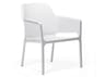 Nardi NET Relax Resin Bianco Stackable Outdoor Patio Lounge Chair