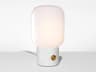 Niche Ionic Arca Tall Opaline White Marble Table Lamp
