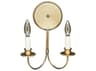 Northeast Lantern 2-Light Brass Wall Sconce