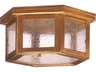 Northeast Lantern Williams 1-Light Brass Geometric Flush Mount