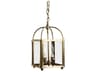 Northeast Lantern Foyer 2-Light Brass Mini Pendant