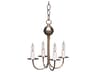 Northeast Lantern 4-Light Brass Candelabra Chandelier