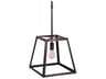 Northeast Lantern Transitional 1-Light Black Geometric Mini Pendant