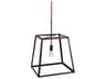 Northeast Lantern Transitional 1-Light Black Geometric Pendant