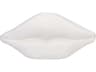 Noir White Fiber Cement Lips Sculpture