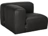 Noir Augustus Black Leather Modular Chair