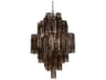 Noir Coco 9-light Silver Tiered Chandelier