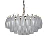 Noir Ludmilla 6-light Antique Brass White Tiered Chandelier