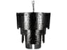 Noir Cornelius 5-light Antique Brass Tiered Chandelier