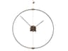 Nomon Mini Barcelona Black Brass Wall Clock