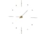 Nomon Mixto Polished Brass Walnut Wall Clock