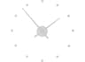 Nomon OJ Mini Silver Wall Clock