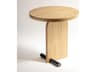 Nomon Nova Round Wood Oak Black End Table