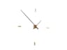 Nomon Tacon Polished Brass Walnut Wall Clock