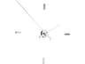Nomon Tacon Chrome White Wall Clock