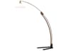 Nova Historical Re-Issue Melmar Weathered Brass White Lucite Floor Lamp