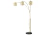 Nova Marilyn Weathered Brass Crystal Floor Lamp