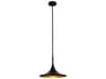 Nova Lodi 1-Light Matte Black Walnut Pendant