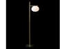 Oluce Alba Anodic Bronze Glass Floor Lamp