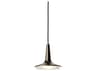 Oluce Kin 1-Light Satin Gold LED Round Mini Pendant