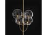 Oluce Lyndon 4-Light Gold Glass Globe Pendant